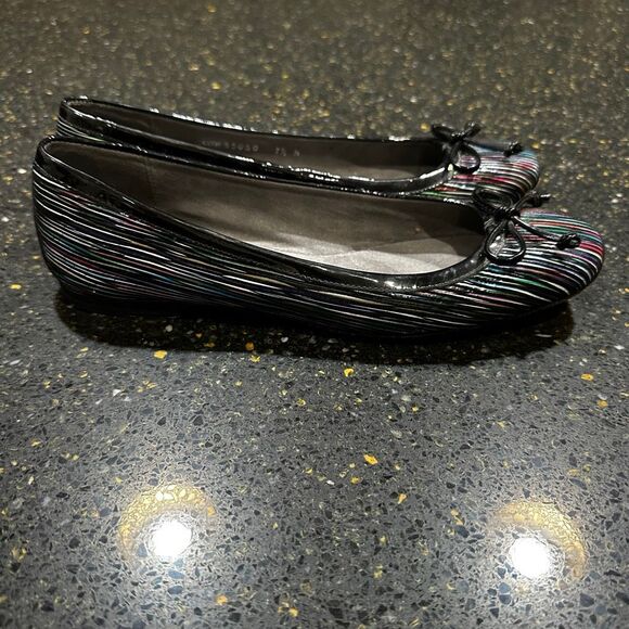 Stuart Weitzman Striped Ballet Flat - Picture 5 of 8